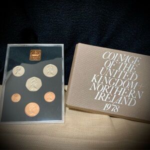 🪙1978 United Kingdom & Northern Ireland Uncirculated 7 Coin Set – Elizabeth II